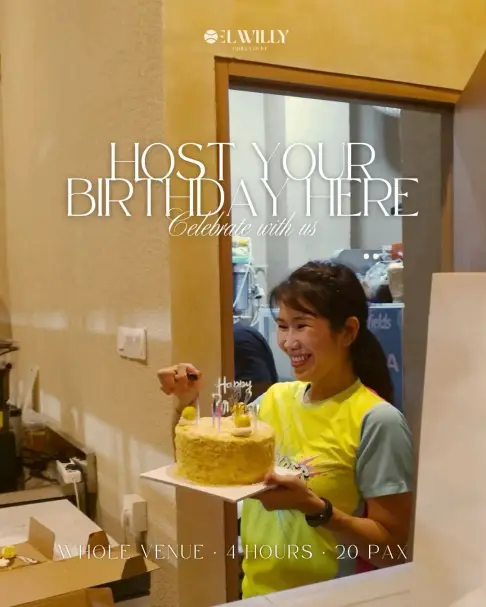 A birthday cake on court