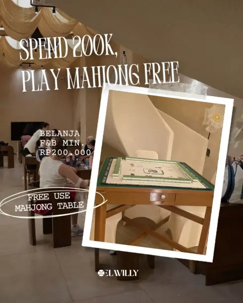 Spend 200K, play mahjong free poster